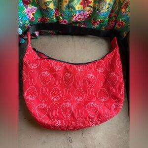 VGUC Miffy x Baggu strawberry Medium crescent.